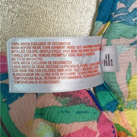 Cat & Jack Girls Coverup Top Size M (8) - Picture 7 of 9